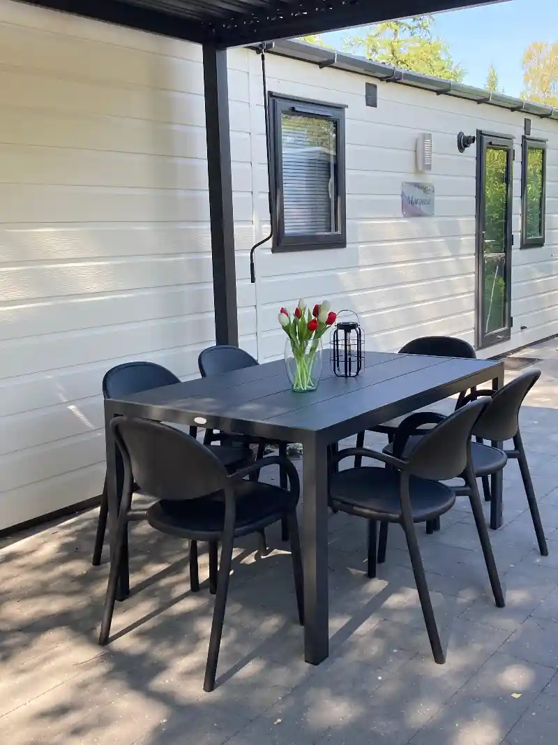 Chalet de Bosuil Tuinset Terras